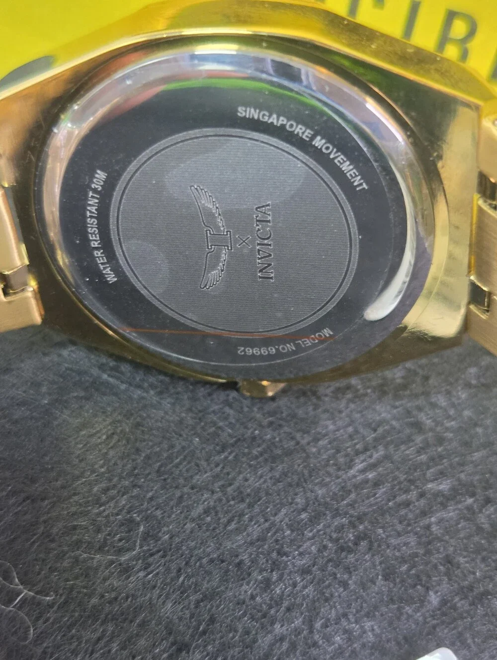Invicta Specialty I Men’s Watch 69962 42mm Gold Tone Stainless Steel New Boxed
